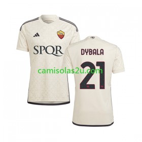 Camisolas de futebol AS Roma Paulo Dybala 21 Equipamento Alternativa 2023/24 Manga Curta
